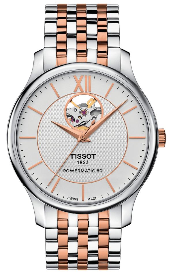 Tissot Tradition Powermatic 80 Open Heart T0639072203801 - Ram Prasad Agencies | The Watch Store